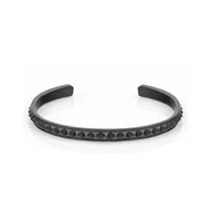 Bransolety męskie - Bransoletka metalowa w kolorze szarym EM 50 - EM Men's Accessories - miniaturka - grafika 1