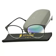 Okulary korekcyjne, oprawki, szkła - Gotowe okulary Minusy -0.50 damskie korekcyjne z antyrefleksem ST318A - miniaturka - grafika 1