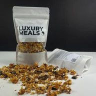 Płatki śniadaniowe i musli - Granola z płatkami owsianymi, orzechami pekan, dynią, słonecznikiem, sezamem, kokosem, miodem i rodzynkami 250g - miniaturka - grafika 1