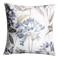 Poduszki dekoracyjne - Poduszka PLANTO 45 x 45 cm biały-szary kwiaty 2S - miniaturka - grafika 1
