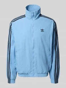 Bluza rozpinana z wyhaftowanym logo - Kurtki i kamizelki sportowe męskie - miniaturka - grafika 1