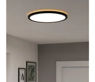 Lampy sufitowe - Eglo 901439-LED Plafon zewnętrzny ROVITO 18,5W/230V śr. 38,9 cm IP44 czarny - miniaturka - grafika 1