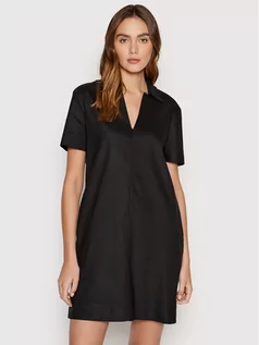 Sukienki - Calvin Klein Sukienka codzienna K20K203838 Czarny Regular Fit - grafika 1