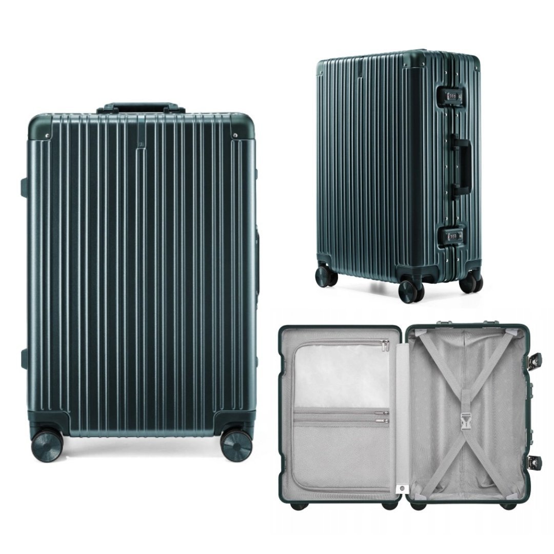 Walizka kabinowa NINETYGO All-round Guard 55,5cm zielona zamek TSA