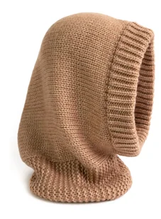 Czapka Kominiarka Kaptur Balaclava Zimowa Damska Młodzieżowa Wełna Merino - Czapki damskie - miniaturka - grafika 1