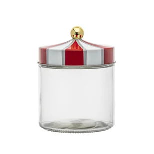 Pojemnik Do Przechowywania Biało-Czerwony 700 ml Dek. Circus - Pojemniki kuchenne - miniaturka - grafika 1