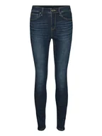 Spodenki damskie - Vero Moda Dżinsy - Skinny fit - w kolorze granatowym - miniaturka - grafika 1