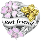 Charmsy - Charms do Pandora - CHARMS SERCE BEST FIREND - miniaturka - grafika 1