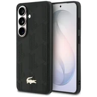 Etui i futerały do telefonów - Etui LACOSTE Nomograme Gold Logo MagSafe do Samsung Galaxy S26 Czarny - miniaturka - grafika 1