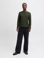 Swetry męskie - Jack & Jones Sweter w kolorze khaki - miniaturka - grafika 1