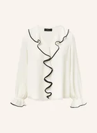 Bluzki damskie - S.Oliver Black Label Bluzka Z Wolantami beige - miniaturka - grafika 1