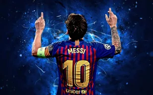PODKŁADKA POD MYSZ Nadruk 22x18 cm Lionel Messi FC Barcelona PSG Prezent - Podkładki pod mysz - miniaturka - grafika 1