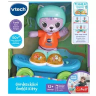 Zabawki interaktywne dla dzieci - VTech: Zabawka dla niemowląt Kot W Deskorolce - miniaturka - grafika 1