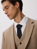 Paski - Reserved - Wąski krawat - czarny - miniaturka - grafika 1