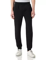 Spodnie męskie - HUGO Spodnie męskie z etykietą Loungewear, Czarny2, XXL - miniaturka - grafika 1
