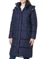 Płaszcze damskie - TOM TAILOR Damski Długi płaszcz zimowy 1032504, 30025 - Navy Midnight Blue, M - miniaturka - grafika 1