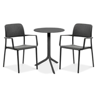 Zestaw Nardi BORA/STEP 2+1 Antracite - Meble ogrodowe Zestaw Nardi BORA/STEP 2+1 Antracite - Meble ogrodowe - miniaturka - grafika 1