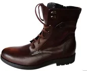 Glany męskie - Skorzane SZTYBLETY ala glany brąz NR 42 - miniaturka - grafika 1