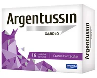 Przeziębienie i grypa - SOLINEA ARGENTUSSIN GARDŁO 16 past. smak czarnej porzeczki 9061666 - miniaturka - grafika 1
