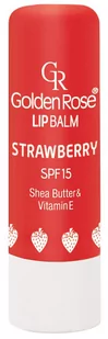 Golden Rose Truskawkowa pomadka ochronna do ust - Lip Balm Strawberry SPF 15 Truskawkowa pomadka ochronna do ust - Lip Balm Strawberry SPF 15 - Balsamy do ust - miniaturka - grafika 1