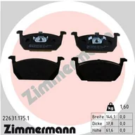 Klocki hamulcowe - Klocki hamulcowe - komplet ZIMMERMANN 22631.175.1 - miniaturka - grafika 1