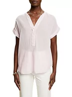 Bluzki damskie - ESPRIT Teksturowana bluzka bawełniana, fioletowy, XL - miniaturka - grafika 1