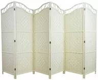 Parawany - Parawan pokojowy dekoracyjny kotara 6 skrzydeł 180x300 krem - miniaturka - grafika 1