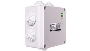Elektro-Plast nasielsk INDUSTRIAL Puszka hermetyczna n/t 129x129x61 z 7 dławnicami IP55 szara 2701-02 2701-02 - Rozdzielnie elektryczne - miniaturka - grafika 1