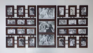 Galeria Multirama z drewna Ramka na zdjęcia Foto Prezent 10x15 i A4 - Ramki na zdjęcia - miniaturka - grafika 1