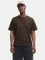 Koszulki męskie - Jack&Jones T-Shirt Star 12234746 Brązowy Relaxed Fit - miniaturka - grafika 1