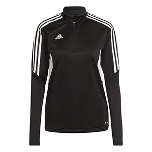 adidas Womens Track Top Con22 Tr Top W, czarny/biały, H21250, L EU - Koszulki i topy damskie - miniaturka - grafika 1
