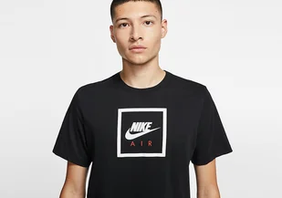 Nike Sportswear Air Tee Black - Koszulki męskie - miniaturka - grafika 1