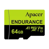 Karty pamięci - Apacer Karta pamięci Endurance, 64GB, micro SDXC, AP64GEDM0D05-R, UHS-I U3 (Class 10), V30, A1 - miniaturka - grafika 1