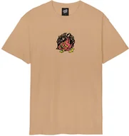 Koszulki męskie - t-shirt SANTA CRUZ DELFINO DEVIL MASK FRONT TEE Taupe - miniaturka - grafika 1
