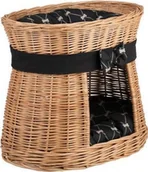 Legowiska dla kotów - WickerPL CARI BUDA DLA KOTA LEŻAK DLA ZWIERZĄT DOMEK DLA KOTA Z WIKLINY PIĘTROWY Z PODUSZKAMI 50X40 H45 CM - miniaturka - grafika 1