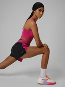 Spodenki damskie - 4F Spodenki do biegania szybkoschnące damskie - różowe XS - miniaturka - grafika 1