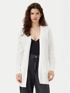 Swetry damskie - Vila Kardigan Dalo 14097125 Biały Loose Fit - miniaturka - grafika 1