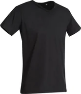 Koszulki męskie - Stedman ST9010 Koszulka męska V-Neck Ben - Kolor: Black Opal - Rozmiar: M - miniaturka - grafika 1