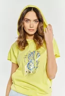Koszulki i topy damskie - T-shirt damski z kapturem - Monnari - miniaturka - grafika 1