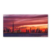 Obrazy i zdjęcia na płótnie - Foto obraz szklany Zachód słońca Dubaj - miniaturka - grafika 1