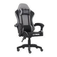 Fotele gamingowe - Fotel Gamingowy Krzesło gracza Spyder Grey - miniaturka - grafika 1