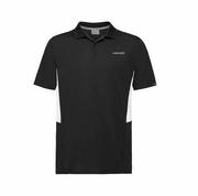 Koszulki sportowe męskie - HEAD Club Tech Polo Shirt M Black 2020 - miniaturka - grafika 1