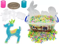 Prace ręczne dla dzieci - Prasowanka, Koraliki Do Prasowania, Wersja XXL, Zestaw 6000 El Świecące W Ciemności - miniaturka - grafika 1