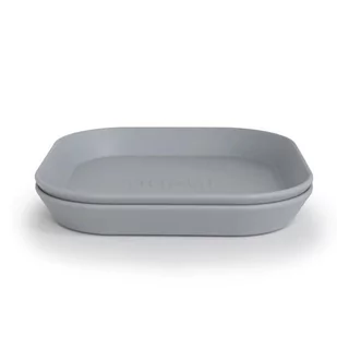 Mushie Mushie  -  2 Talerzyki Square Cloud - Miseczki i talerzyki dla dzieci - miniaturka - grafika 1