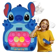 Zabawki interaktywne dla dzieci - Pop It Konsola Gra Antystresowa Zręcznościowa Elektryczna Stich Kolorowy - miniaturka - grafika 1