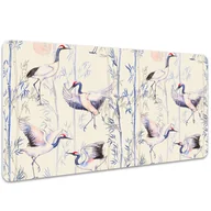 Podkładki na biurko - Podkład na biurko Taniec żurawi 100x50 cm - miniaturka - grafika 1