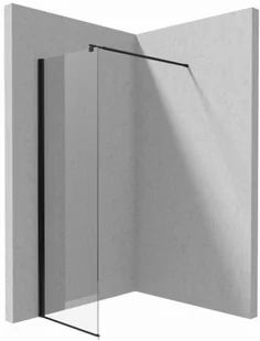 Ścianka prysznicowa / walk-in systemu Kerria Plus - 60 cm nero KTS_N86P - Ścianki i drzwi prysznicowe - miniaturka - grafika 1
