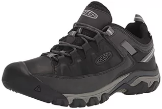 Buty trekkingowe męskie - KEEN Męskie buty trekkingowe Targhee Iii Wp-m, czarne/stalowoszare, rozmiar 47,5 EU - grafika 1