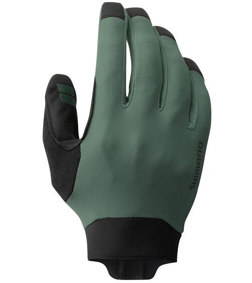 2X Rękawiczki rowerowe SHIMANO Enduro (rozmiar M) Oliwkowy