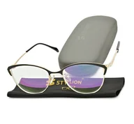Okulary korekcyjne, oprawki, szkła - Minusy -4.50 damskie okulary korekcyjne z antyrefleksem ST317B - miniaturka - grafika 1
